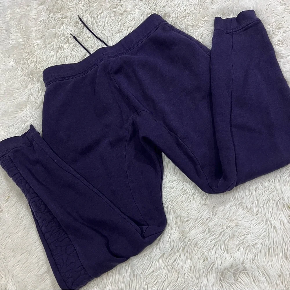 Nike Men’s Rally Pants Purple Textured Sides Jogger Medium